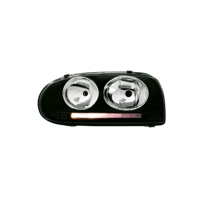 Faros Vw Golf Iii _ Golf V-Look _ Negro