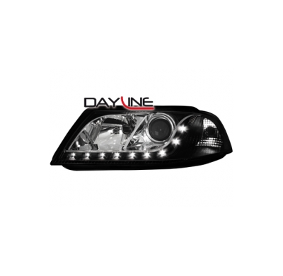 Faros Luz Diurna Vw Passat 3bg 00-04 _Tfl-Optik _ Negros