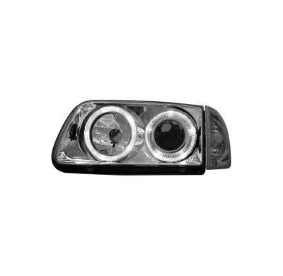 Faros Vw Polo 99-01 6n2 _ 2 Angel Eyes De Luz De Posición