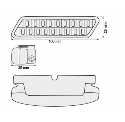 Luz Diurna Con 18 Super Flux Piranha Leds