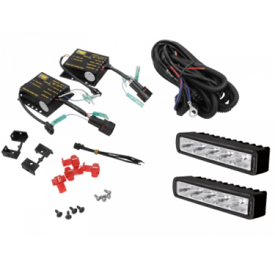 Luz Diurna Con 5 Hipower Led Lxhxt 110x25x30mm _ Cromado