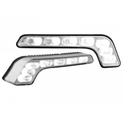 Luz Diurna Con 7 Hipower Led Lxhxt 185x20x34x55mm _ Cromado