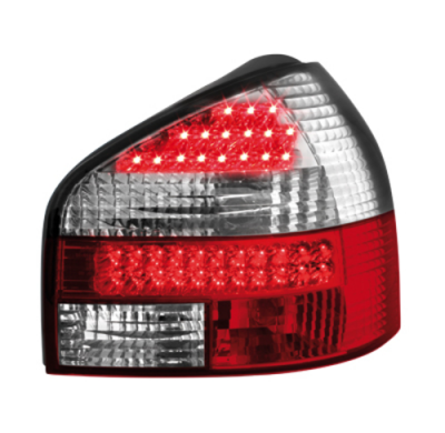 Pilotos Traseros Led Audi A3 8l 09.96-04_Rojo/Crystal