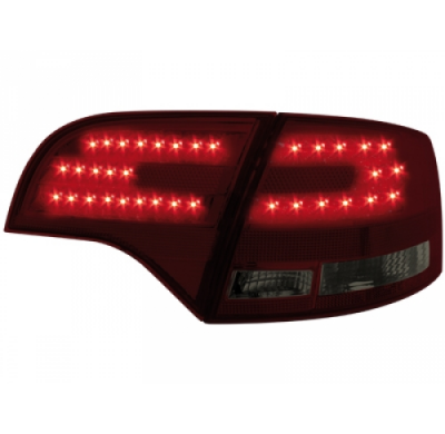 Pilotos Traseros Led Audi A4 Avant B7 04-08 _ Rojo/Ahumado