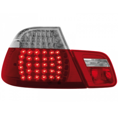 Pilotos Traseros Led Bmw E46 Coupé 98-02 _ Rojo/Crystal 4teilig