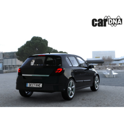 Pilotos Led Opel Astra H Gtc Lightbar_Plata/Rojo/Clea