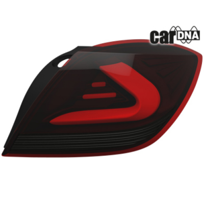 Pilotos Led Opel Astra H Gtc Lightbar_Negro/Rojo/Ahumado