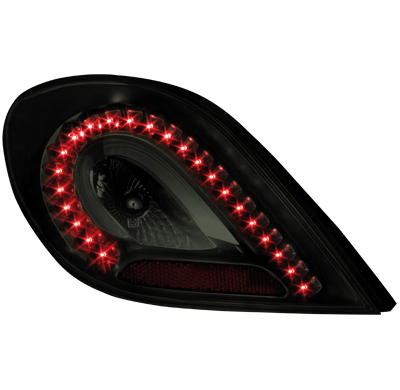 Pilotos Traseros Led Peugeot 207 06+_Negro/Ahumado_Led Indicator