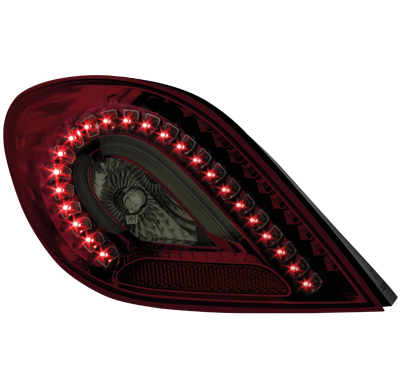 Pilotos Traseros Led Peugeot 207 06+_Rojo/Ahumado_Led Indicator