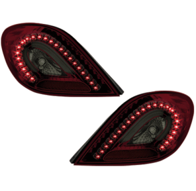 Pilotos Traseros Led Peugeot 207 06+_Rojo/Ahumado_Led Indicator