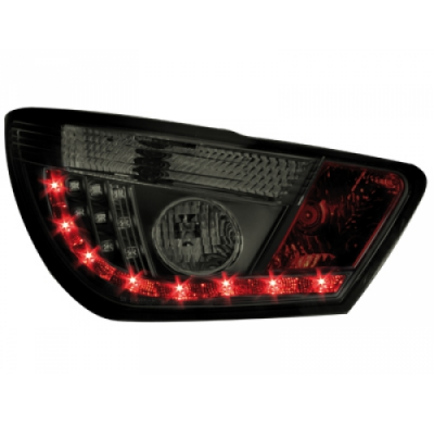 Pilotos Traseros Led Seat Ibiza 6j 04.08+ _ Negro/Ahumado