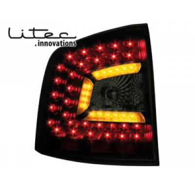 Litec Pilotos Traseros Led Skoda Octavia 1z 08+ _ Negro/Ahumado