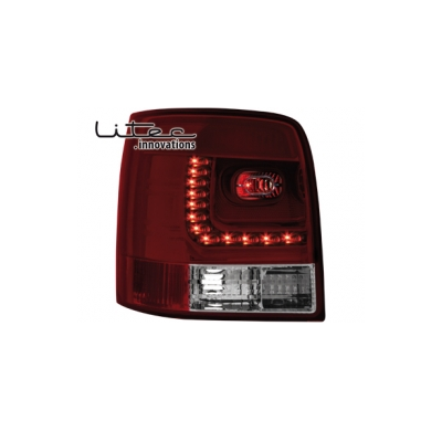 Pilotos Led Vw Passat 3b/G 97-05 _ Rojo/Crystal