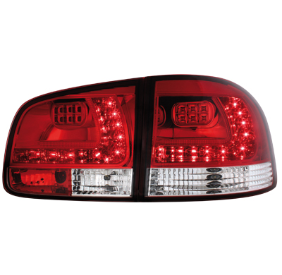 Pilotos Traseros Led Vw Touareg 02-10_Rojo/Clear