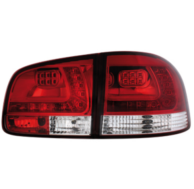 Pilotos Traseros Led Vw Touareg 02-10_Rojo/Clear