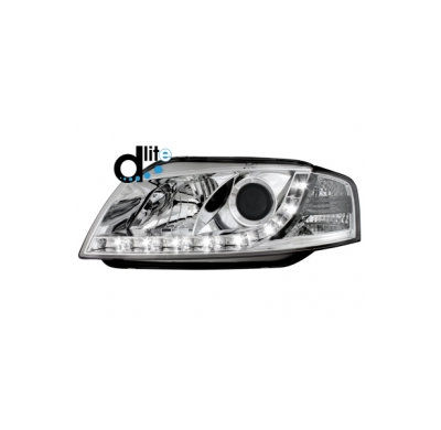 Faros Luz Diurna Audi A3 8p Homologacion R87 _ Cromado