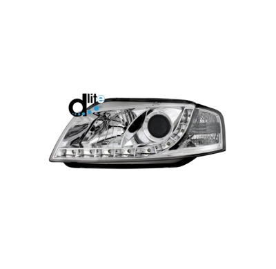 Faros Luz Diurna Audi A3 8p Homologacion R87 _ Cromado