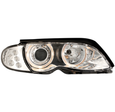 Faros Angel Eyes Bmw E46 4d 01-03