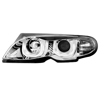 Faros Delanteros Bmw E46 01-03 _ 2 U-Shaped Position Lights_Cromado