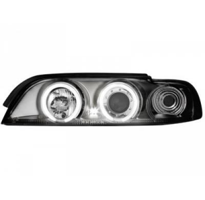 Faros Delanteros Bmw E39 5er 95-00 _ 2 Ccfl Slr _ Negro