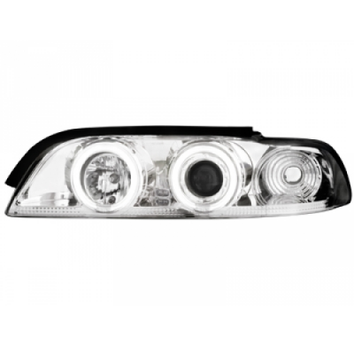 Faros Delanteros Bmw E39 5er 95-00 _ 2 Ccfl Slr _ Cromado