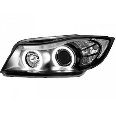 Faros Delanteros Bmw E90/E91 3er _ 2 Ccfl Slr _ Negro