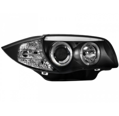 Faros Delanteros Bmw 1er E87/81 04-09 _2 Ccfl Slr _ Negro