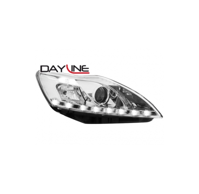 Faros Luz Diurna Ford Focus 08-11 _ Cromado