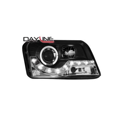 Faros Luz Diurna Dayline Fiat Panda 03+ _ Negro