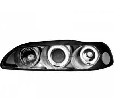 Faros Delanteros Honda Civic 2/3t 91-95 _ 2 Ccfl Slr _ Negro