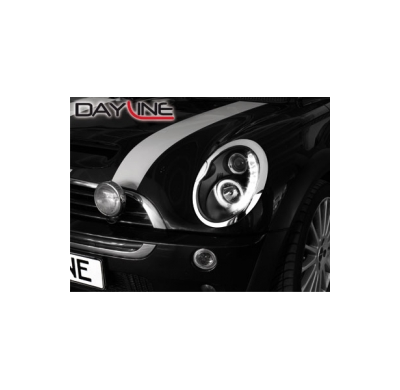 Faros Luz Diurna Mini 01-04 _  Negro