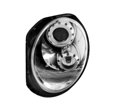 Faros Delanteros Mini One/Cooper/Cooper S 06-10_1 Halo Rim_Cromado