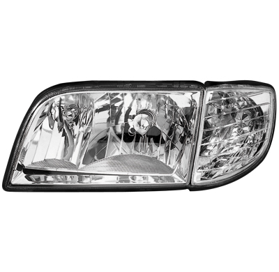 Faros Delanteros Mercedes Benz W140 S Class 92-98_Cromado