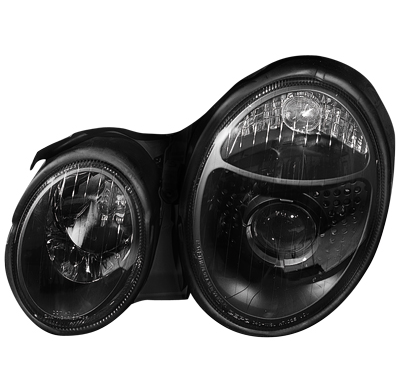 Faros Delanteros Mercedes Benz W208 Clk 06.97-06.02_Negro