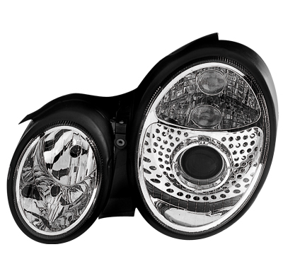 Faros Delanteros Mercedes Benz W208 Clk 06.97-06.02_Xenon_Cromado