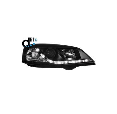 Faros Luz Diurna Opel Astra G Homologacion R87 _ Negro