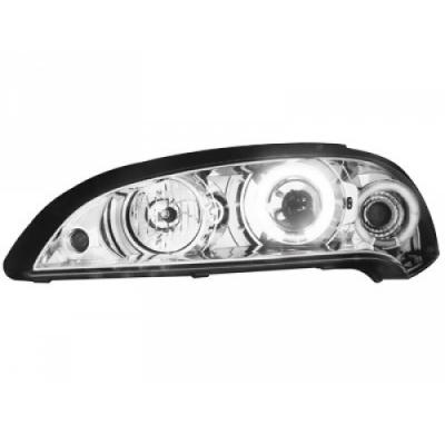 Faros Delanteros Opel Tigra 94-00 _ 2 Ccfl Slr _ Cromado