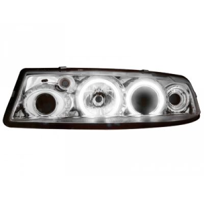 Faros Delanteros Opel Calibra 90-97_ 2 Ccfl Slr _ Cromado