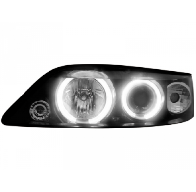 Faros Delanteros Opel Vectra B 96-99 _ 2 Ccfl Slr _ Negro