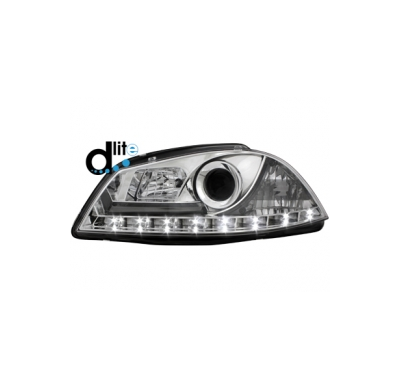 Faros Luz Diurna Seat Ibiza 6l 03-08_Homologacion R87_Cromado