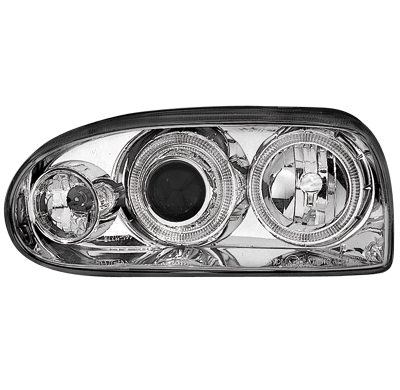 Faros Delanteros Vw Golf Iii 92-98_2 Angel Eyes_Cromado