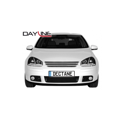 Faros Luz Diurna Vw Golf V 03-09 _ Drl-Optic _ Black