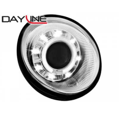 Faros Luz Diurna Vw Lupo 99-05 _ Cromado
