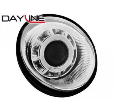 Faros Luz Diurna Vw Lupo 99-05 _ Cromado