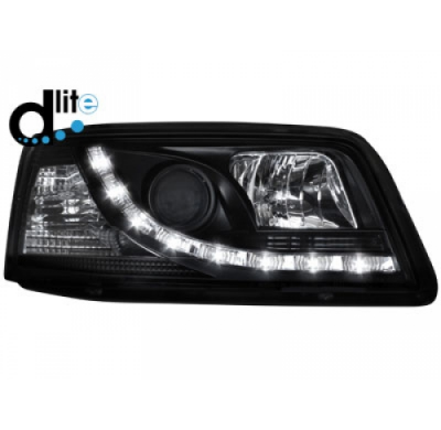 Faros Luz Diurna Homologacion R87 Vw T5 03-09_ Luz Diurna _ Negro