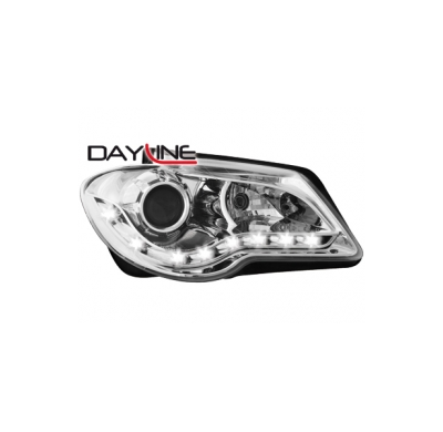 Faros Luz Diurna Vw Touran Gp 06-10 _ Drl-Optic