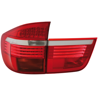 Pilotos Led Bmw X5 E70 06-10 Rojo/Cristal