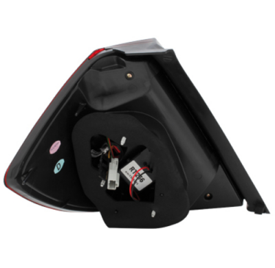 Pilotos Led Honda Jazz/ Fit, 08+ Rojo/Ahumado