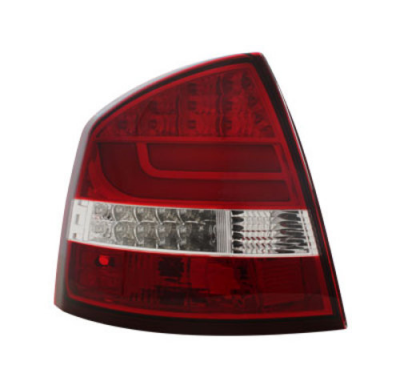 Pilotos Led Skoda Octavia 1z Lim. 04-08 Rojo/Clear