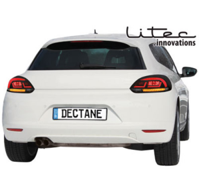 Pilotos Led Litec Vw Scirocco Iii 08+ Negro/Ahumado
